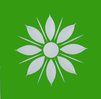 Friesecke 12x12 cm Margerite grün Friesecke 12x12 cm Margerite grün