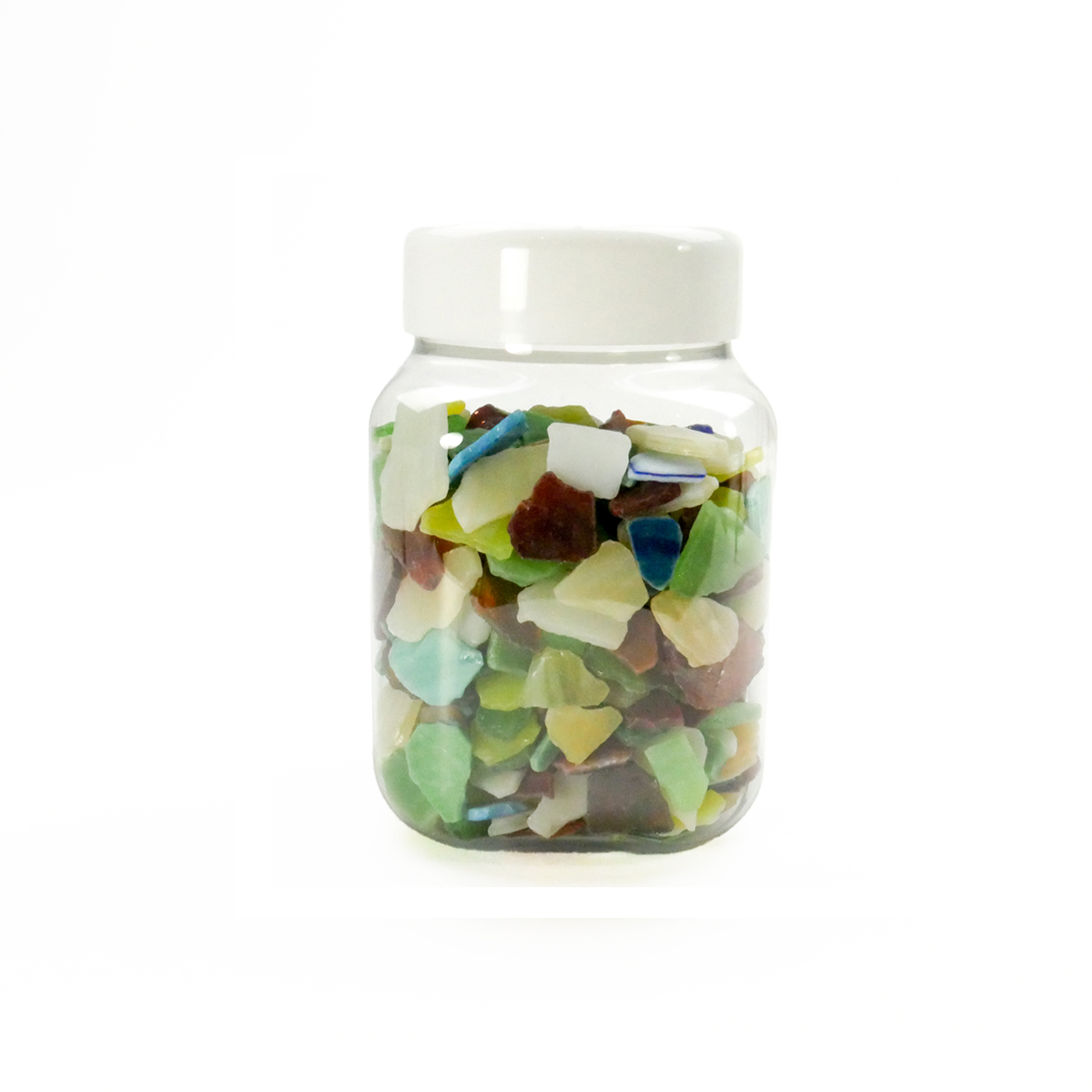 Mosaik Crashglas M farbig opal 1kg