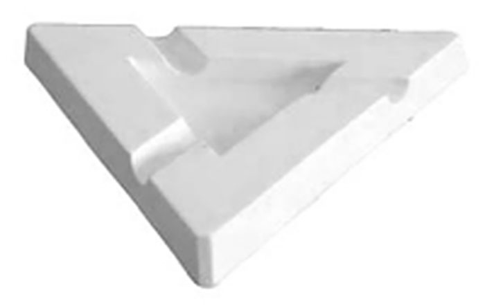 Fusingform 22x22x2cm Aschenbecher dreieckig Fusingform 22x22x2cm Aschenbecher dreieckig