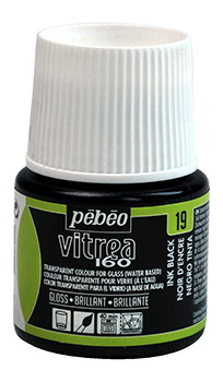 Glasfarbe Pebeo Vitrea160 Tintenschwarz 19