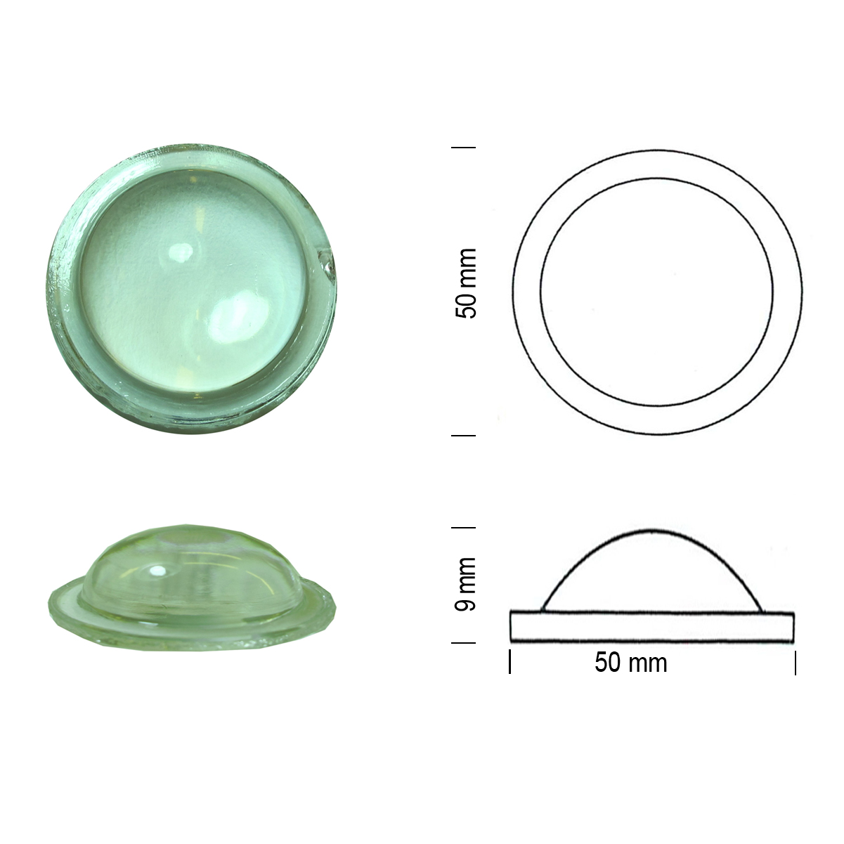 Bulleyes 50mm clear Bulleyes 50mm clear