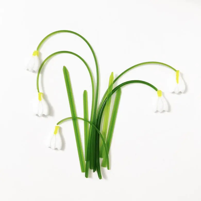 TGE Murrine COE96 Flowers - Snowdrop TGE Murrine COE96 Flowers - Snowdrop