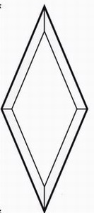 Mirror-Bevel Diamond 8x 4,25" Mirror-Bevel Diamond 8x 4,25"