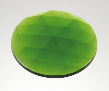 Glasstein Rautenkreis 50mm smaragdgrün Glasstein Rautenkreis 50mm smaragdgrün