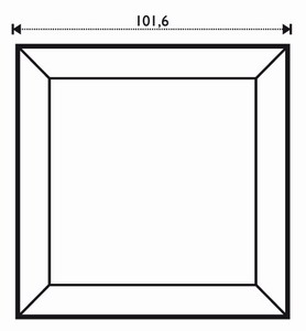 Bevel Straight 4 x 4"