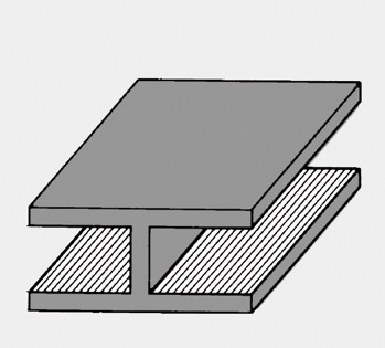 Fensterblei H flach 6x4,5 mm 1VE=50kg