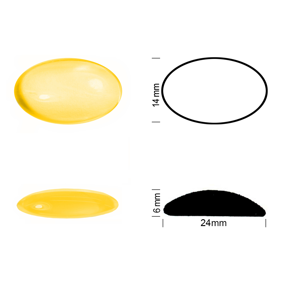 Jewel 24/14 yellow opal Jewel 24/14 yellow opal