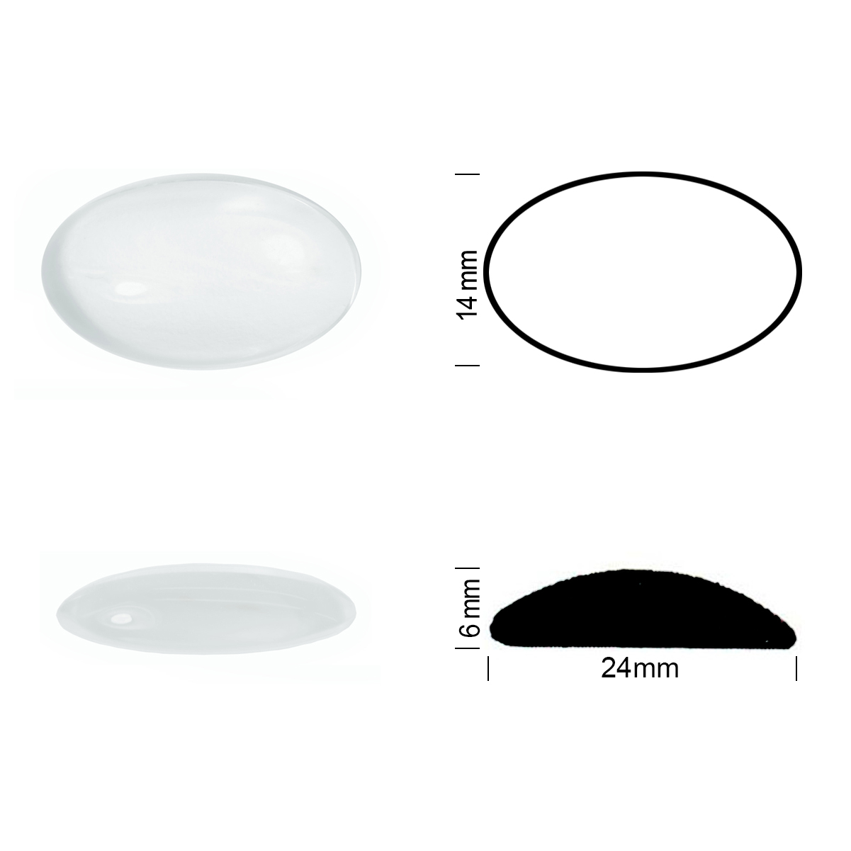 Jewel 24/14 white opal Jewel 24/14 white opal
