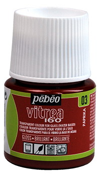 Glasfarbe Pebeo Vitrea160 Paprika 03