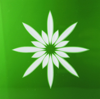 Fries Square 12x12cm Star green Fries Square 12x12cm Star green