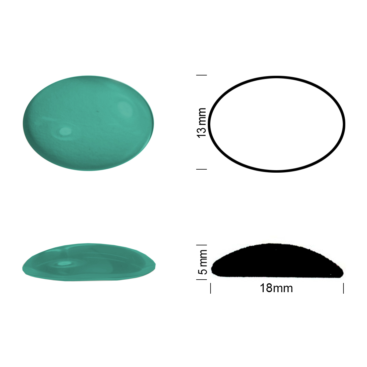 Jewel 18/13 moss green Jewel 18/13 moss green