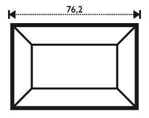 facette givrée 2x3"