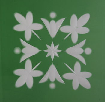 Friesecke 12x12cm Blumenwiese grün Friesecke 12x12cm Blumenwiese grün