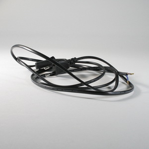 Cord 2way with plug/switch black