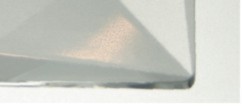 Square Faceted 25/25 clear