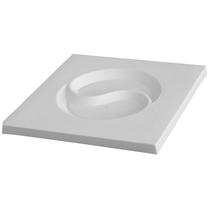 Fusing Mold 35x35x2cm Dish Yin-Yang