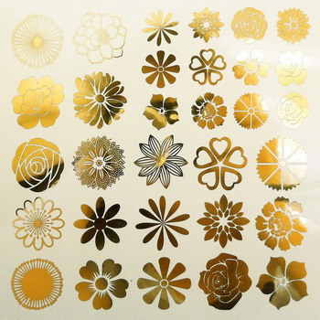 Fusing Decal small Flower gold Fusing Decal small Flower gold