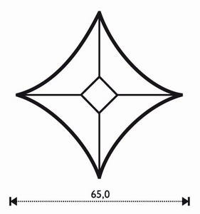 Bevel Star medium size Bevel Star medium size