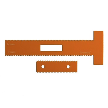 Streifenschneidehilfe 6+9mm für Mortonsystem Streifenschneidehilfe 6+9mm für Mortonsystem