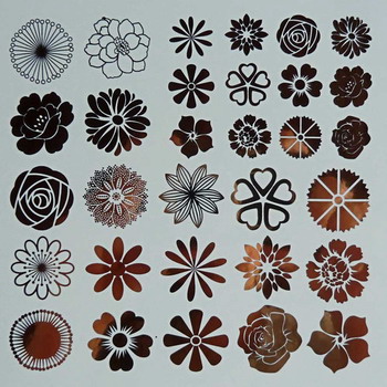 Fusing Decal small Flower cooper Fusing Decal small Flower cooper