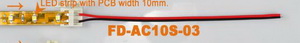 LED-connector for 10mm, with wire
