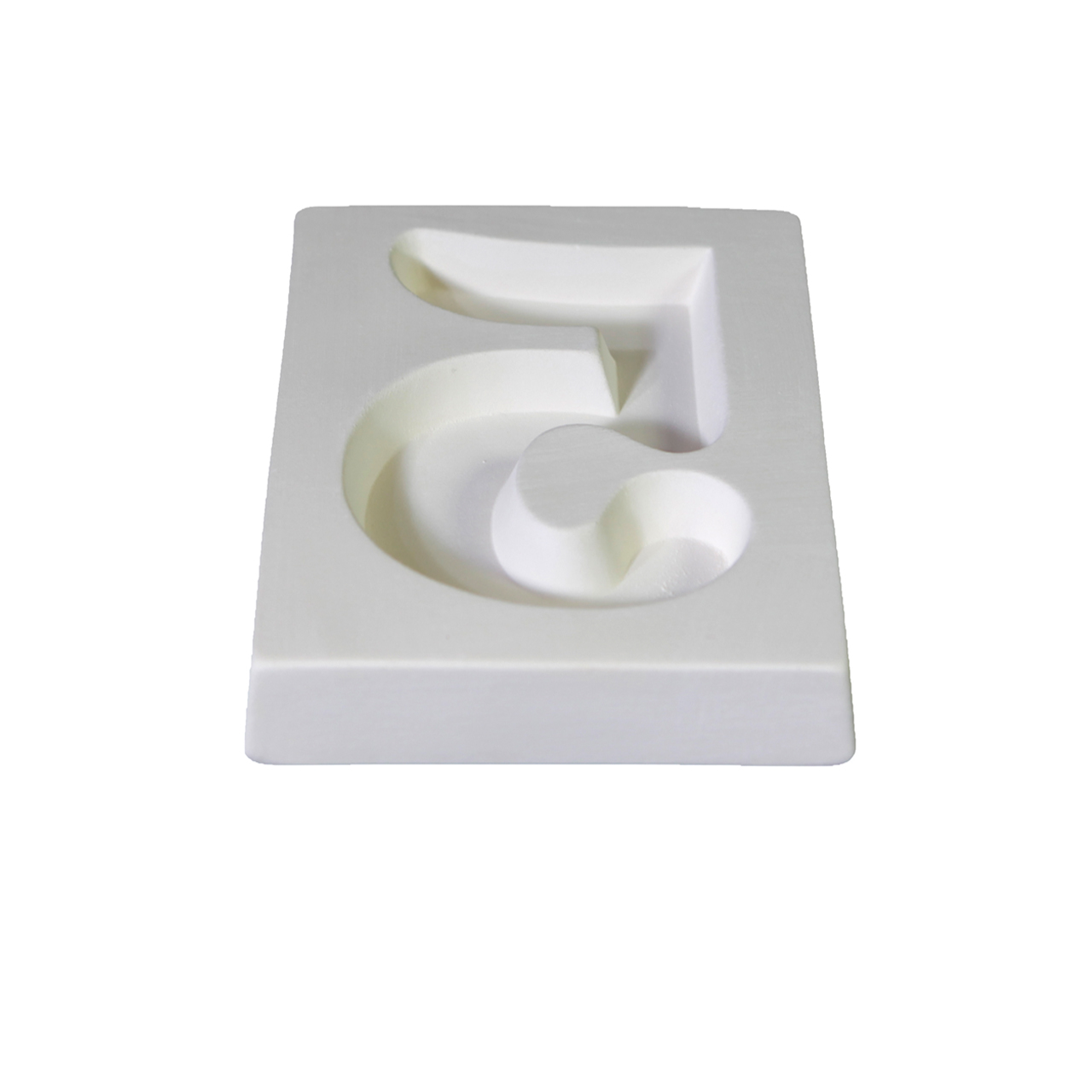 Casting Mold 11x10x1cm Number 5 Casting Mold 11x10x1cm Number 5