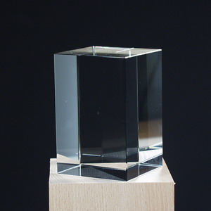 Glass Cuboid 60x60x90mm Glass Cuboid 60x60x90mm