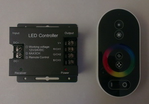 RGB-controller with remote, Touch function RGB-controller with remote, Touch function