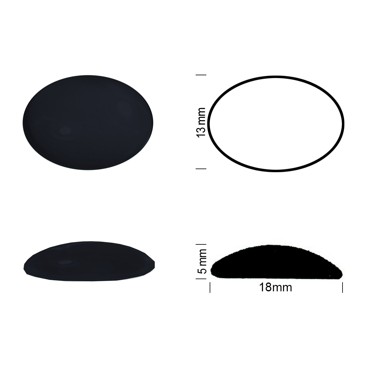 Jewel 18/13 black Jewel 18/13 black