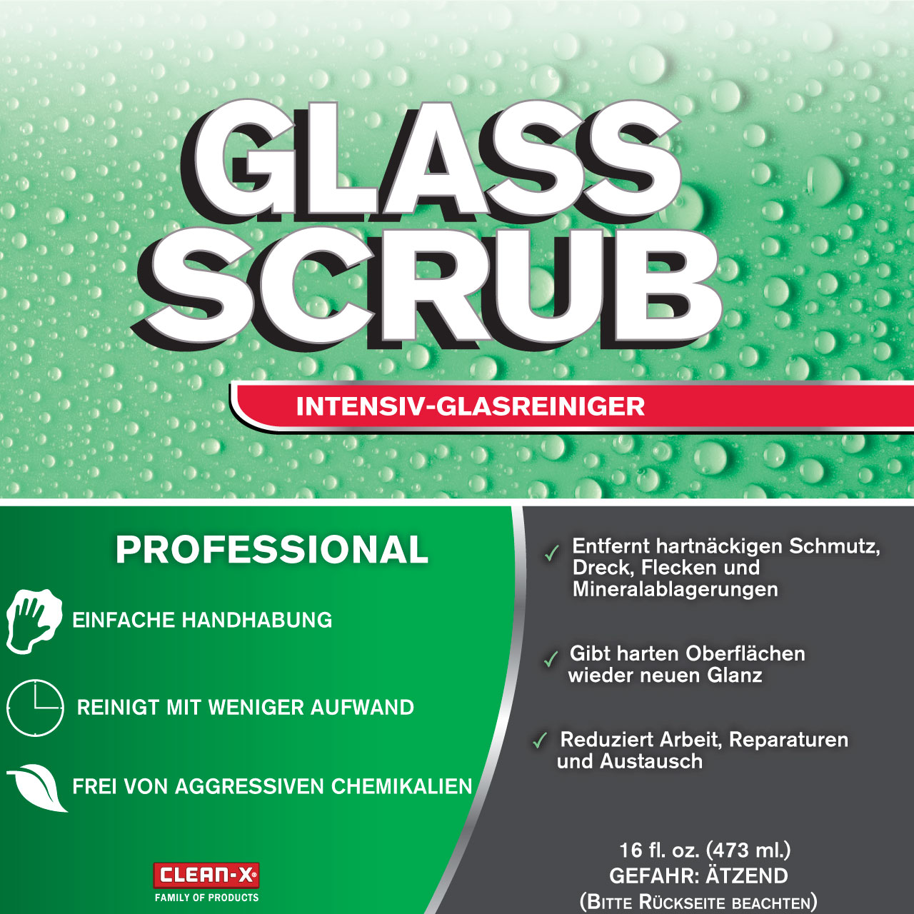 GLASS SCRUB® Reinigungspaste 500ml