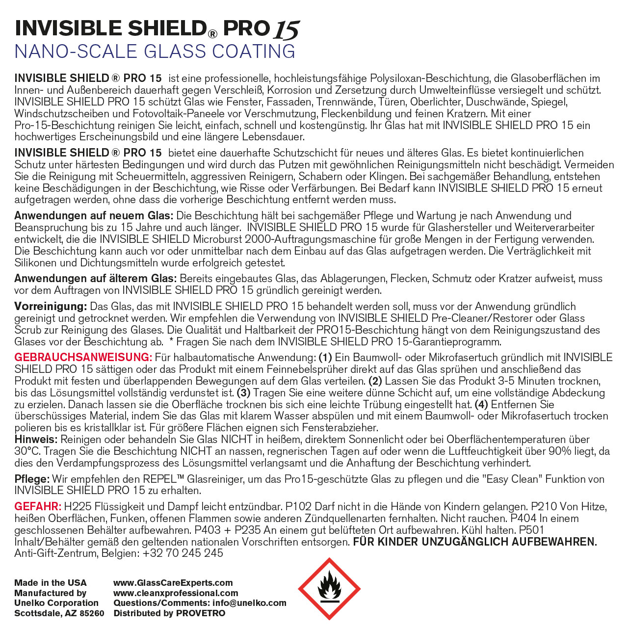 INVISIBLE SHIELD® PRO15 100ml INVISIBLE SHIELD® PRO15 100ml