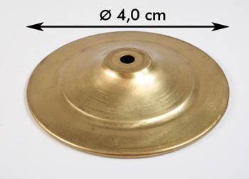 Cap standard brass d: 4,0cm