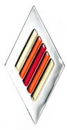APPLIKAS Diamond 72 x 140 mm Design20 amber orange APPLIKAS Diamond 72 x 140 mm Design20 amber orange
