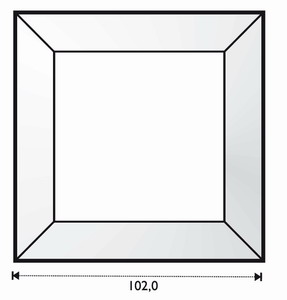 Mirror Bevel 4 x 4" Mirror Bevel 4 x 4"