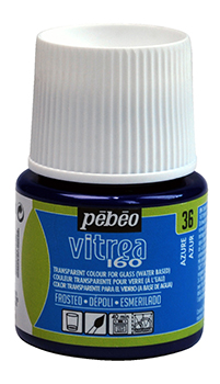 Glasfarbe Pebeo Vitrea160 Azur 36