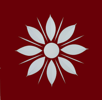 Friesecke 12 x12cm Margerite rot Friesecke 12 x12cm Margerite rot