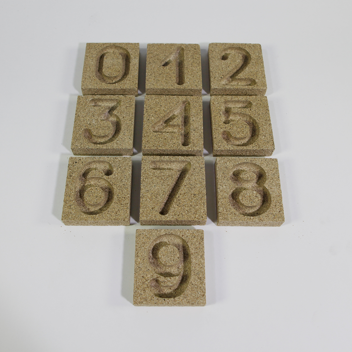 Casting Mould Numbers 0-9 Casting Mould Numbers 0-9