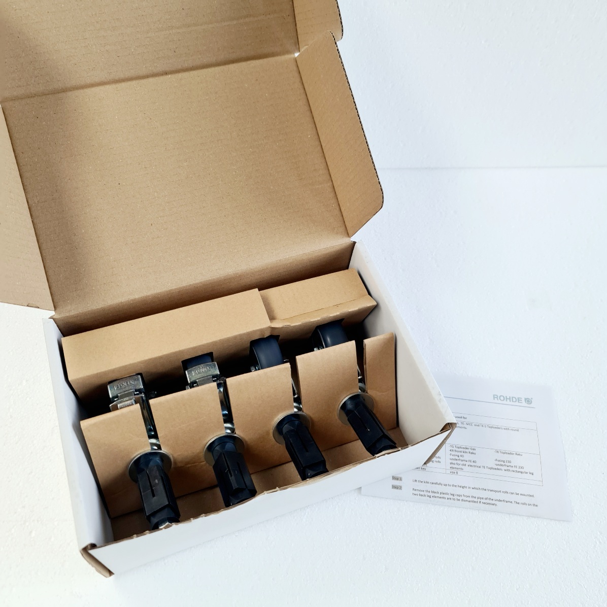 Castors for base for Rohde Fusing 40 and Fusing 230