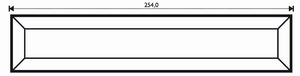 Bevel Straight 2 x 10" Bevel Straight 2 x 10"