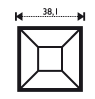 Bevel Straight 1.5 x 1.5"