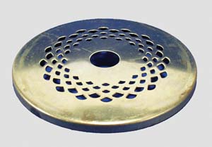 Cap perforated brass d: 9,0cm Cap perforated brass d: 9,0cm