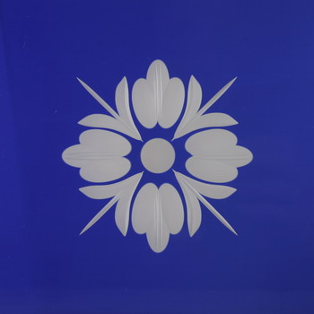 Friesecke 12x12cm Lilie blau Friesecke 12x12cm Lilie blau