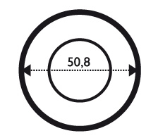 Bevel Circle D: 2" Bevel Circle D: 2"