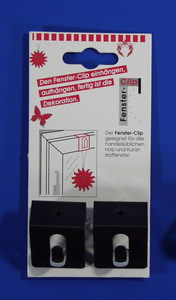 Fensterclip braun Set/Paar Fensterclip braun Set/Paar