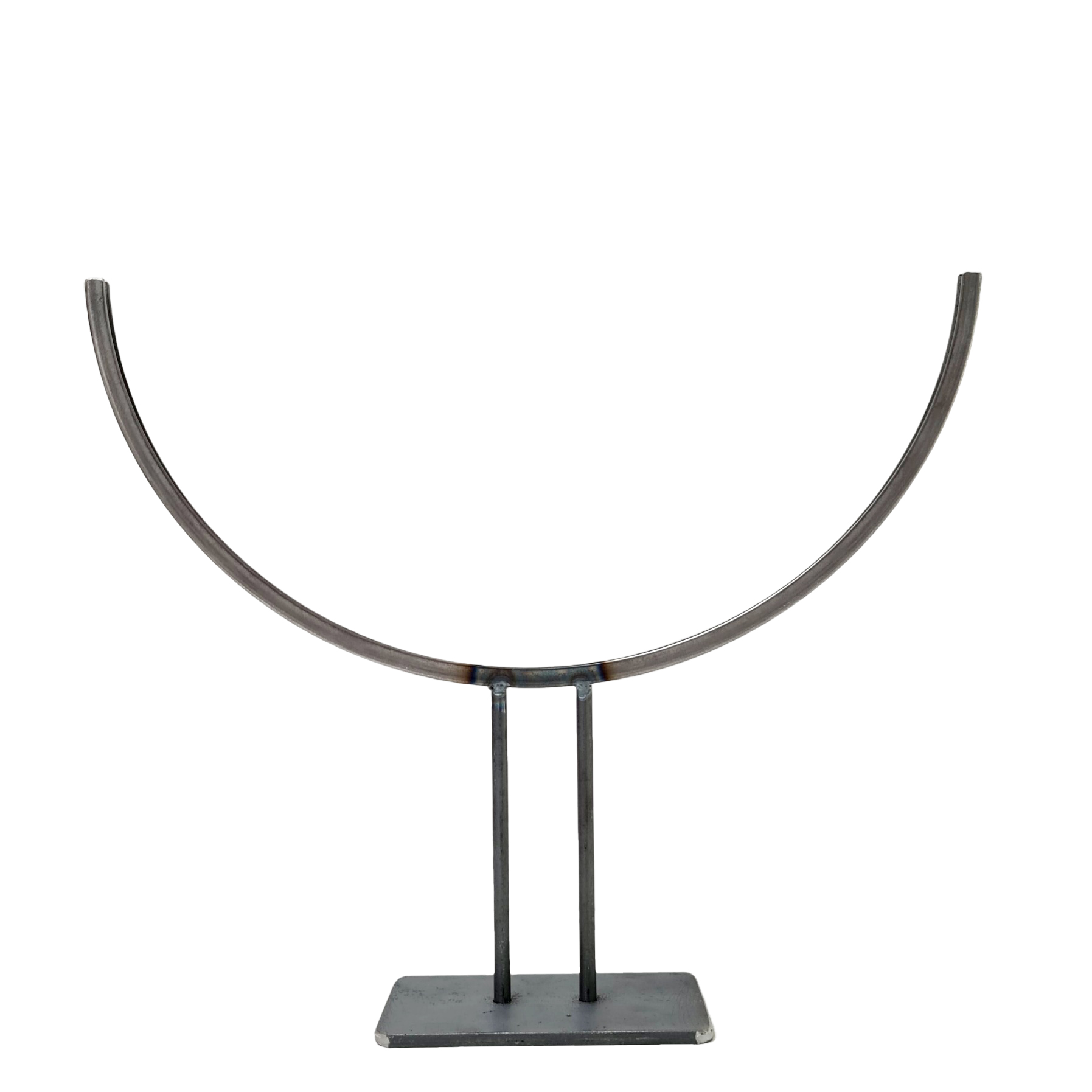Glass holder with base, semicircular for 40cm glass