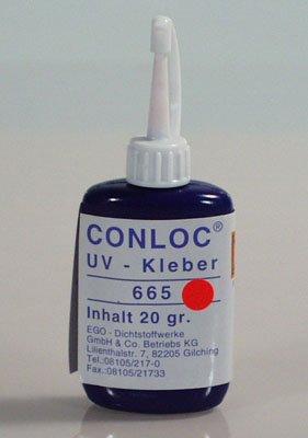 CONLOC® UV 665 UV-Kleber 20g rot CONLOC® UV 665 UV-Kleber 20g rot