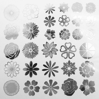 Fusing Decal small Flower silver Fusing Decal small Flower silver