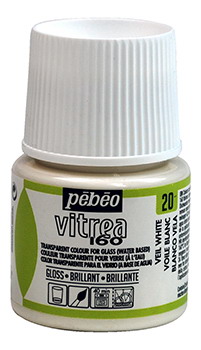 Glasfarbe Pebeo Vitrea160 Weisser Schleier 20