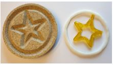 Ceramic Casting Mold: Star in a Ring Ceramic Casting Mold: Star in a Ring