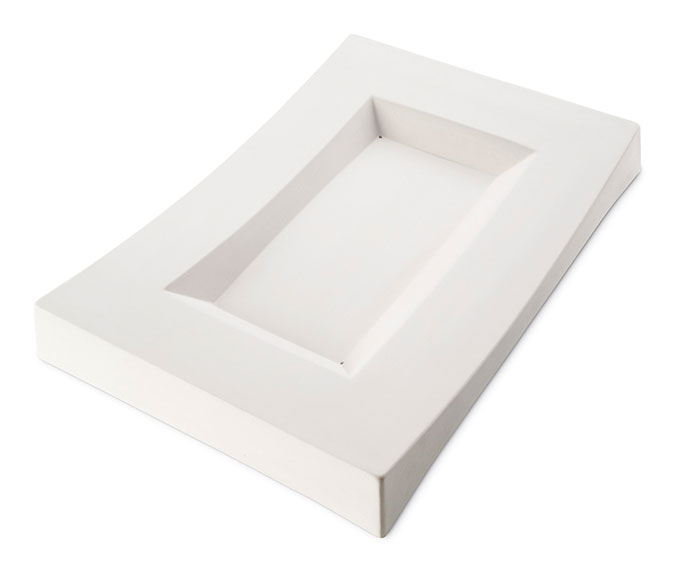 Fusing Mold 39x23x3cm Concave Dish